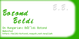 botond beldi business card